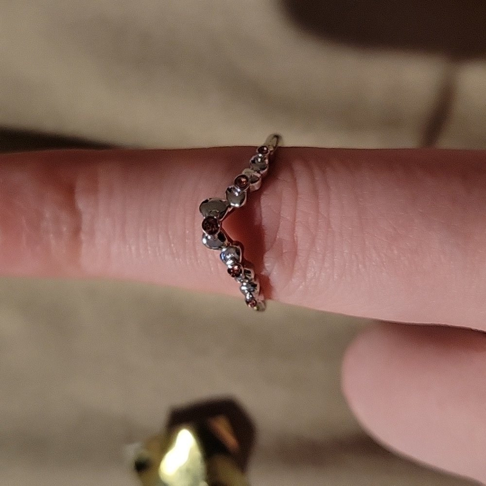 Pink stone ring